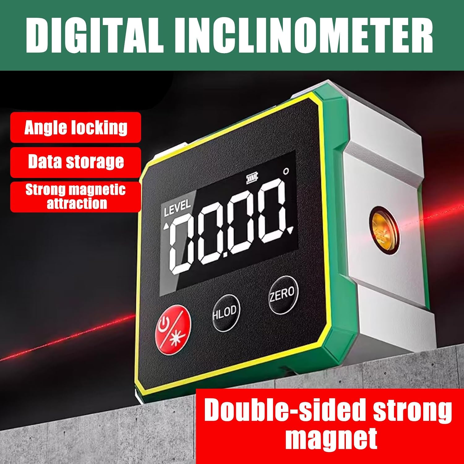 Rapporteur d'angle numérique avec écran LCD, niveau à bulle numérique ...