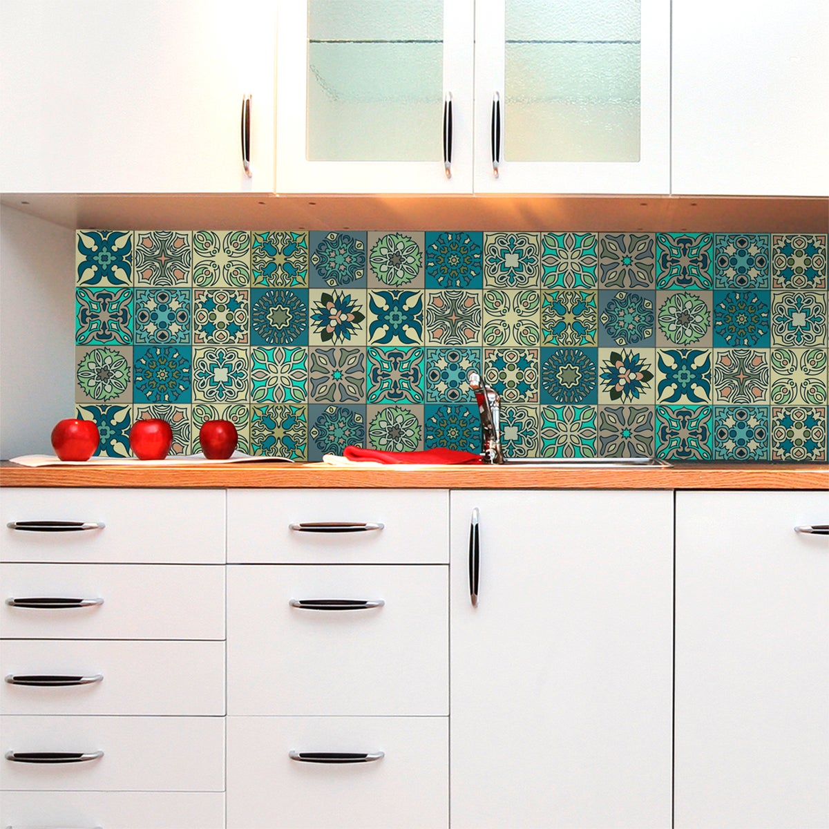 15 vinilo baldosas azulejos sumatra - adhesivo de pared - revestimiento sticker mural decorativo - 15stickers15x15cm