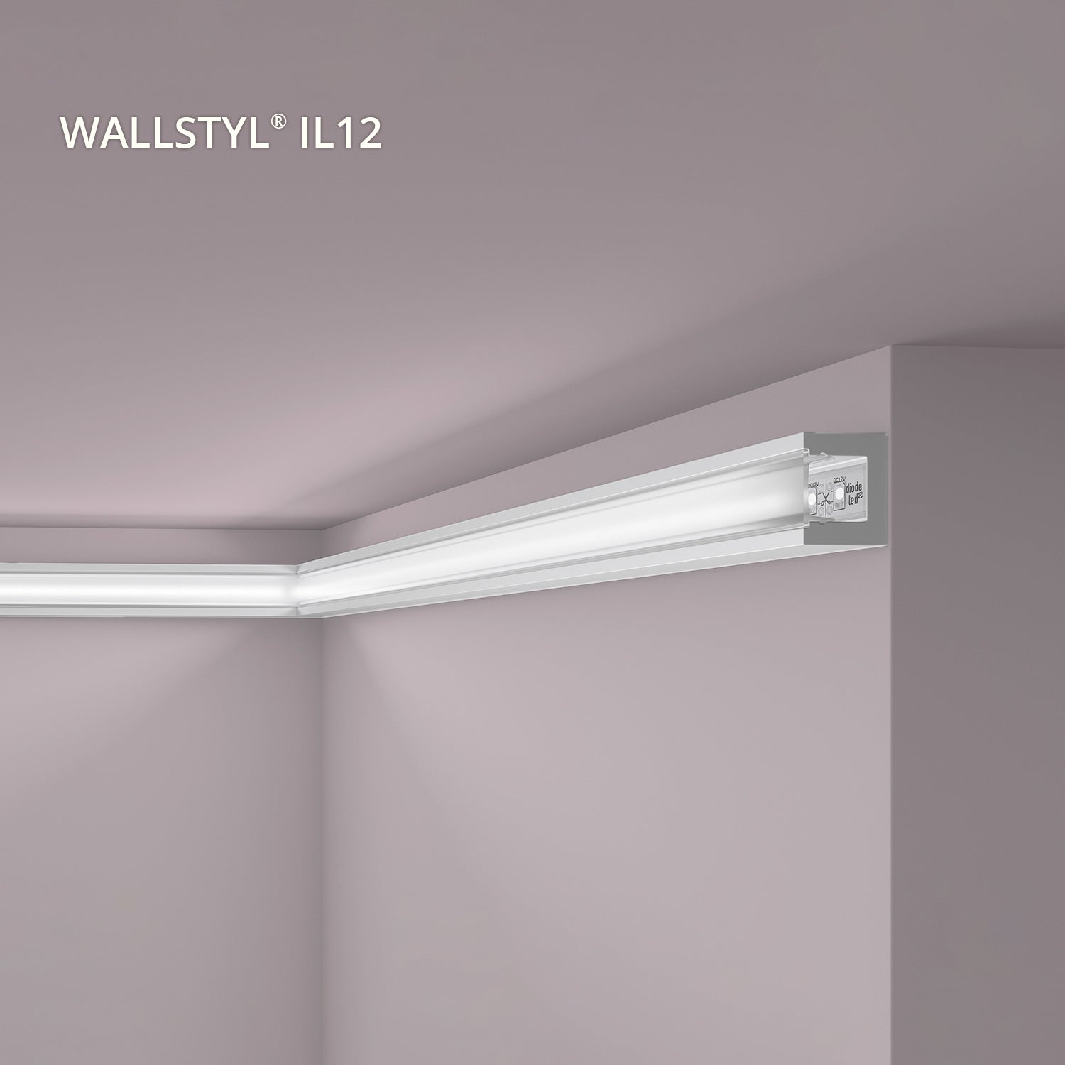 Cornisa WALLSTYL IL12 Moldura decorativa Perfil de estuco 2 m - 2
