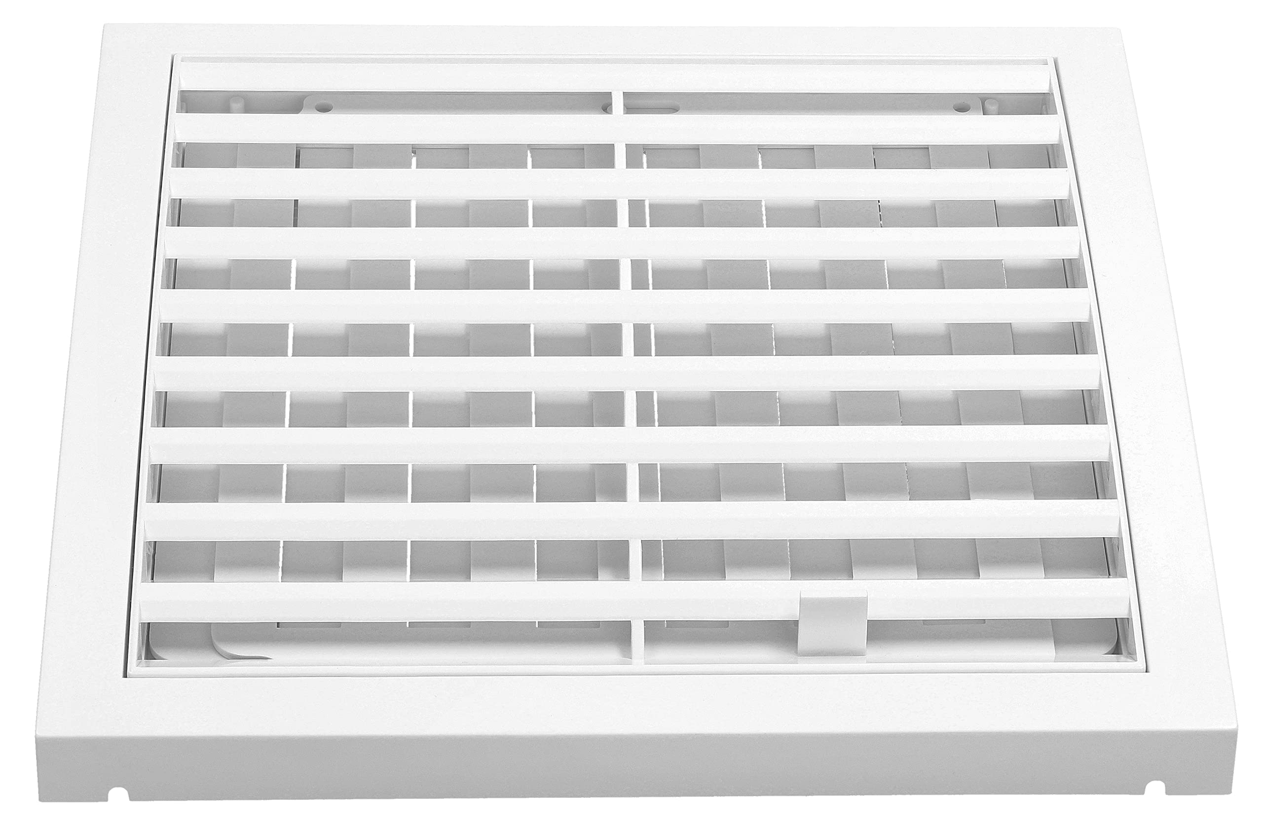 Kratka wentylacyjna 150x150mm zamykana z siatką biała osłona plastikowa pcv - KOTARBAU - 5