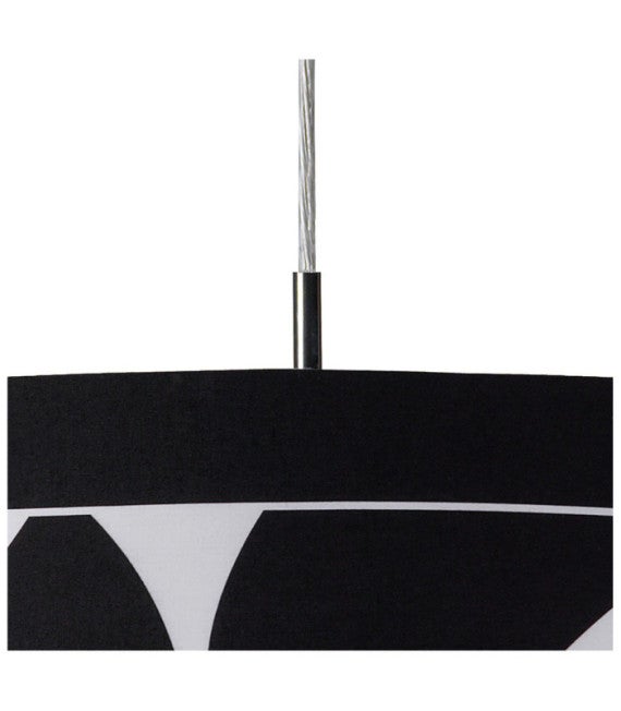 Suspension Manhattan Chrome poli, blanc givré - 5