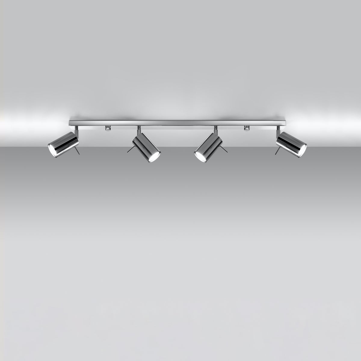 Plafon BRIIX 4L chrom LED 3000K - 80x6x16cm Sollux