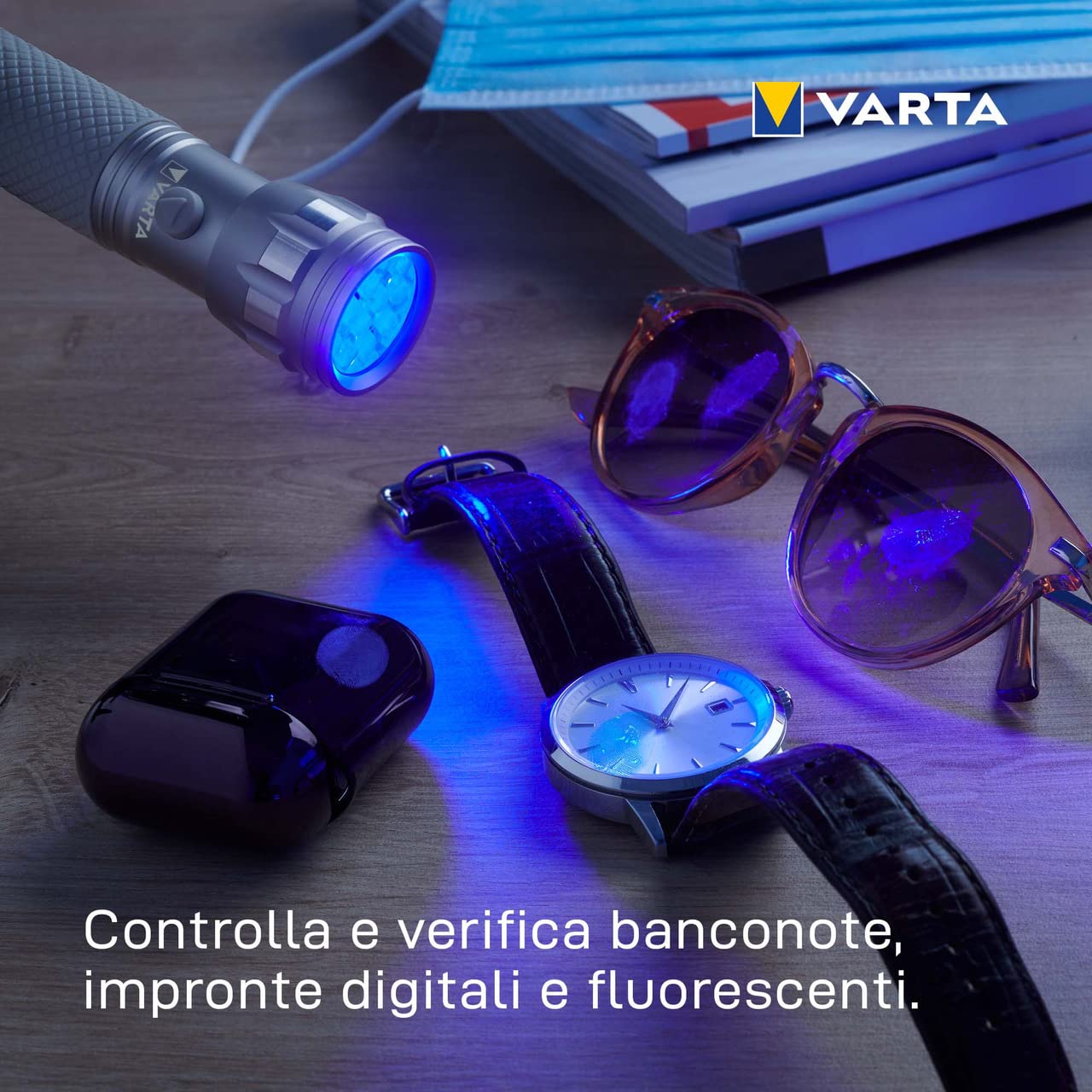 Varta 15638 101 421 torche et lampe de poche Argent Lampe torche UV UV LED - 3