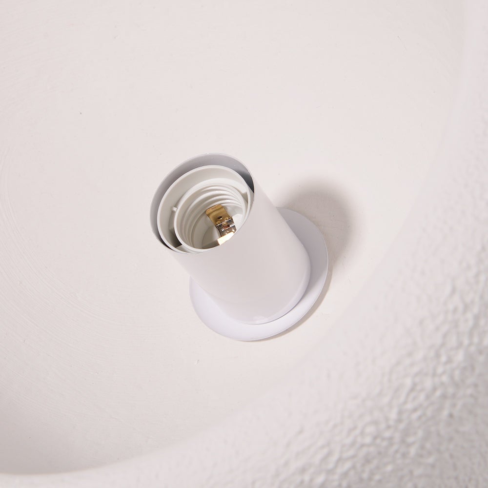 Luminaires suspendus Polystyrène Wabi Sabi Luminaire suspendu Blanc pour Salle à manger Hall Suspension,60x35cm - 6