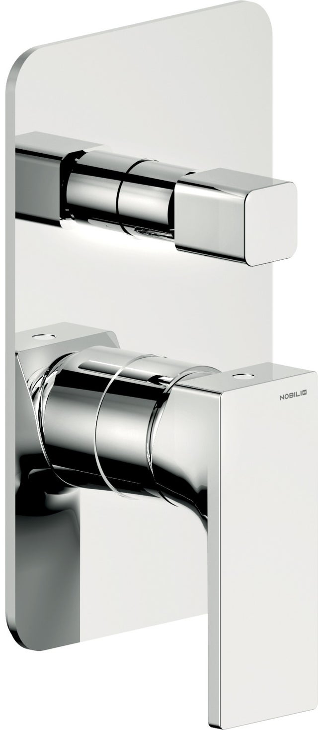 Miscelatore doccia incasso a 2 vie in ottone cromato Nobili Seven SE124100/ECR - Cromo