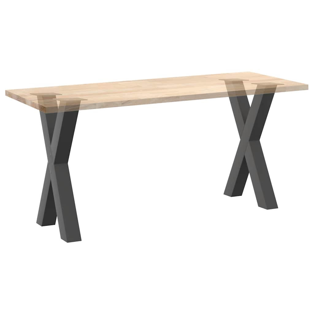 Maison Exclusive - Pieds de table à manger en forme de X 2 pièces Anthracite 50 x (72-73) cm Acier - 8