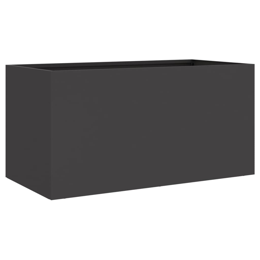 vidaXL Jardinière noir 62x30x29 cm acier - 6
