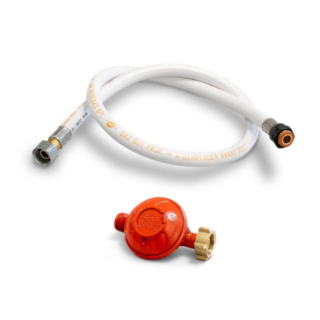 Détendeur gaz PROPANE 37 mbar + Tuyau gaz butane/propane Souple 1.00 m