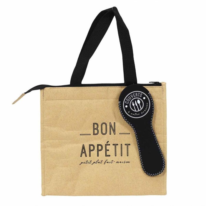 Bolsa térmica c/portacubiertos de papel kraft Leroy Merlin