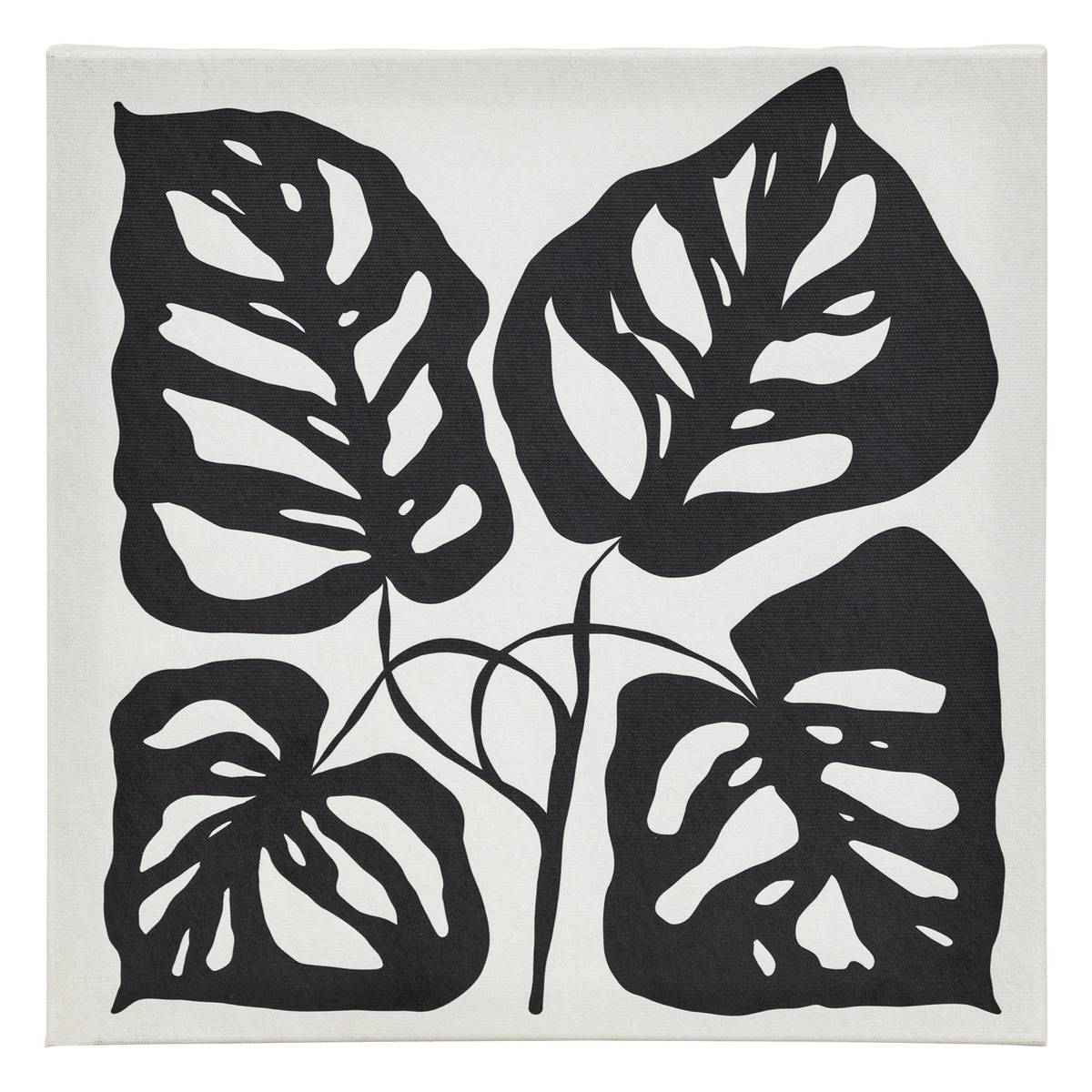 Lot de 5 toiles imprimées Cynthia noir et blanc 15x20/25x25cm - Atmosphera créateur d'intérieur - 4