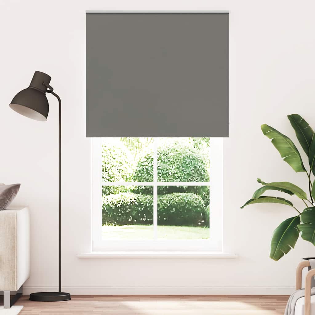 Roleta zaciemniająca szara 120x230cm Szerokość tkaniny 116,6cm vidaXL
