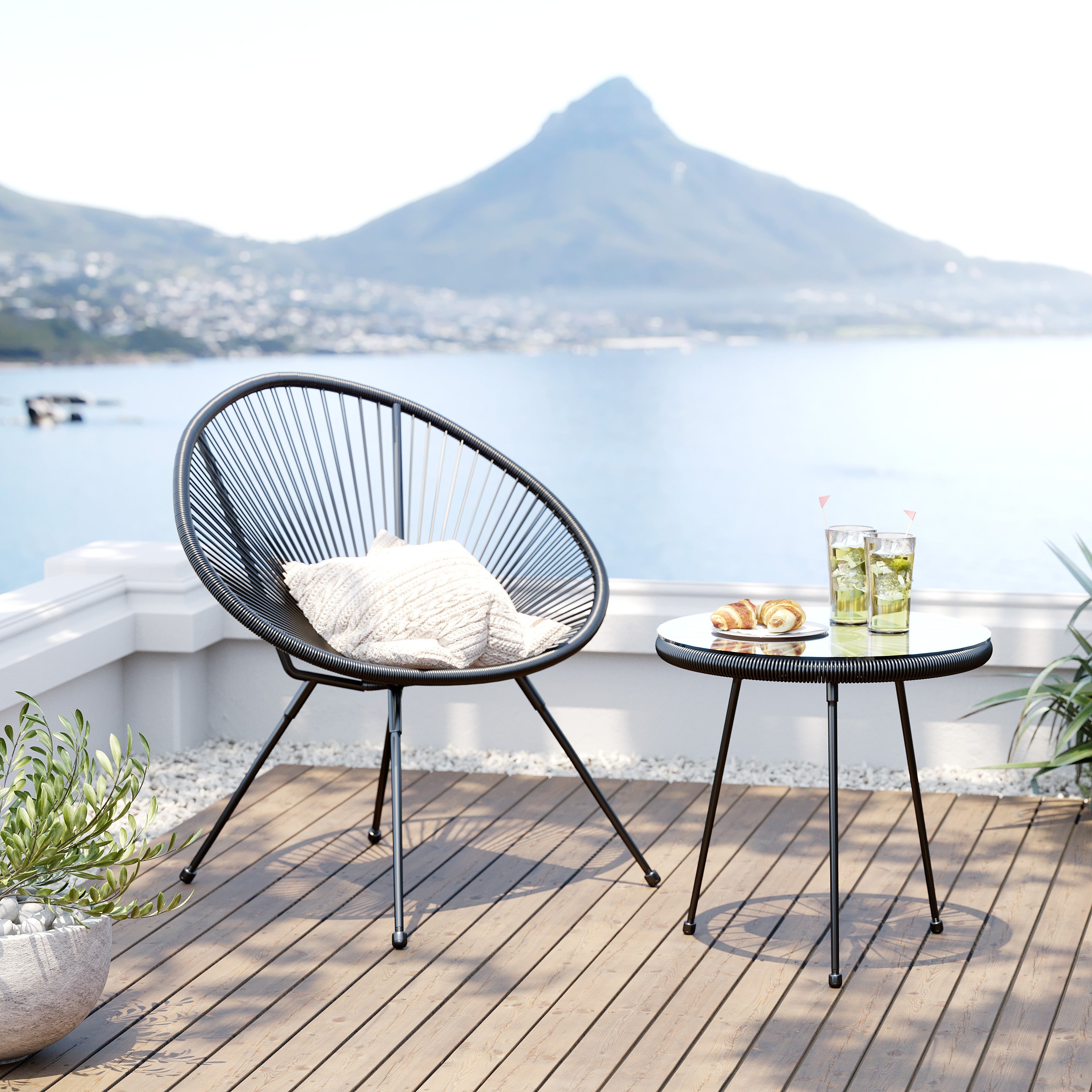 Table d'appoint Acapulco Mono noire Kare Design - 4