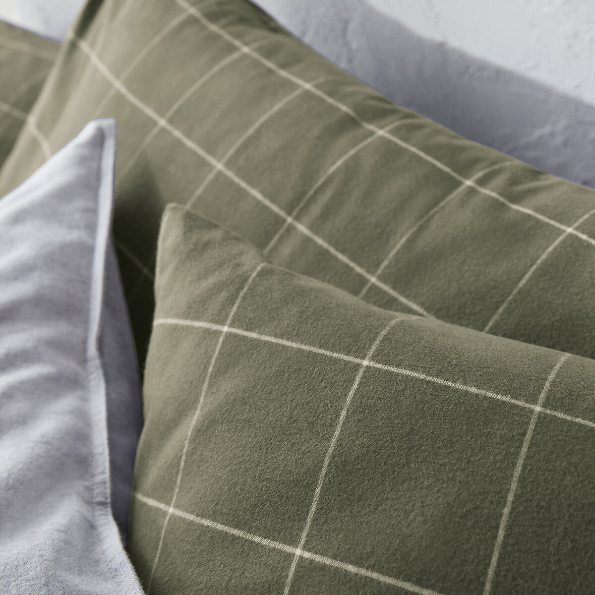 Housse de couette flanelle, Charlie Kaki - Kaki - 260 x 240 cm - 3