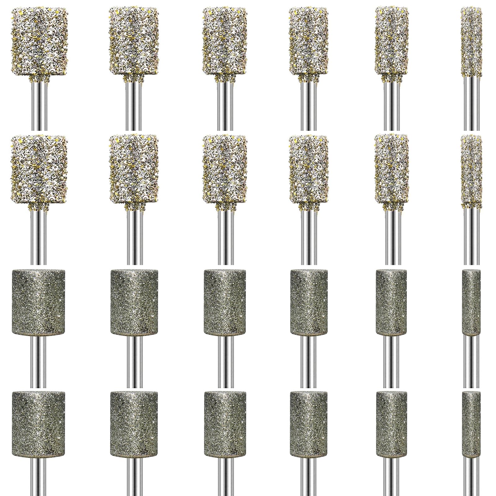 20 Frese Diamantate Per Dremel - Set Con Gambo 3mm Per Intaglio Pietra, Lucidatura E Incisione - Foto 9