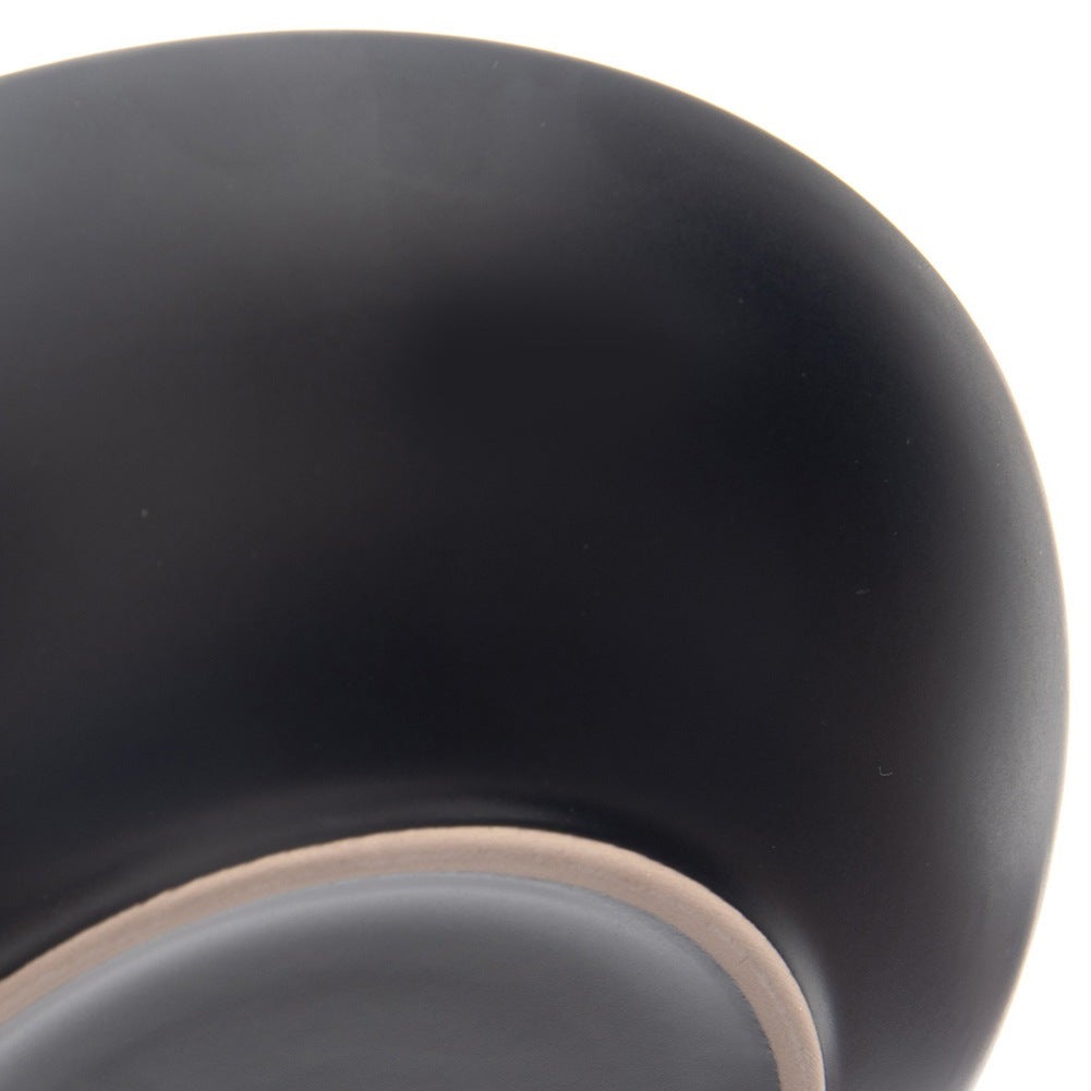 Talerz obiadowy głęboki ceramiczny czarny 20,5 cm, 800 ml - 4