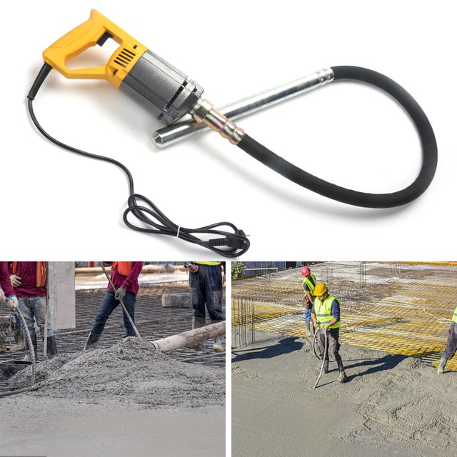 Vibrateur à Béton électrique VEVOR 960W - Arbre 2m - Pour éliminer Les Bulles D'air