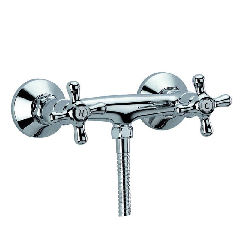 Grifo Mezclador de Ducha H15T3C de Estilo Clásico, Acabado Cromado