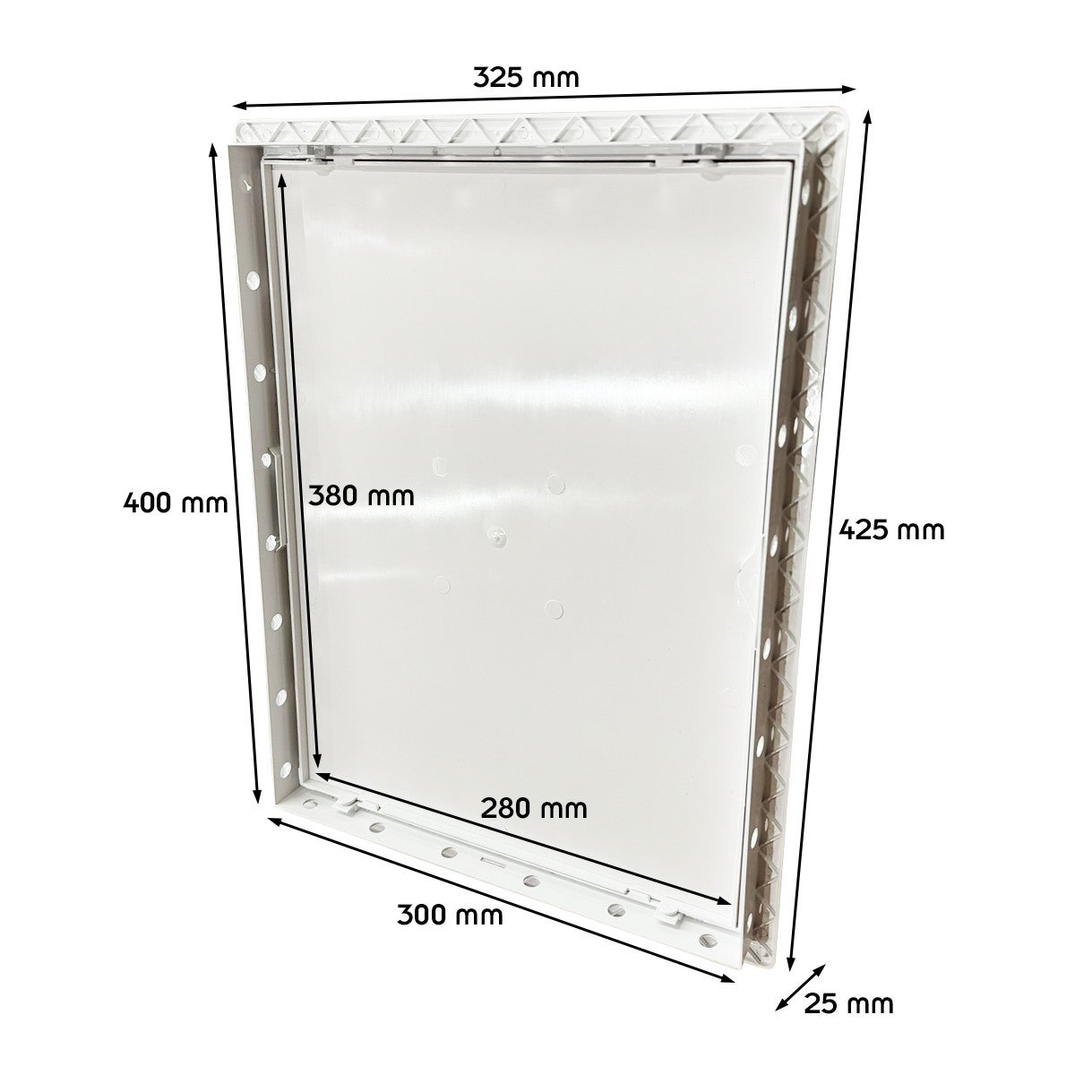 Porte d'inspection plastique ABS sans clé 300 x 400 mm - 3