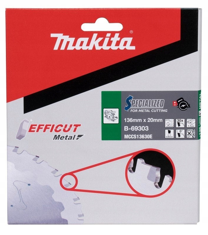 Lame de Scie Circulaire MAKITA B-69303 Carbure Métal Ø136mm - 2