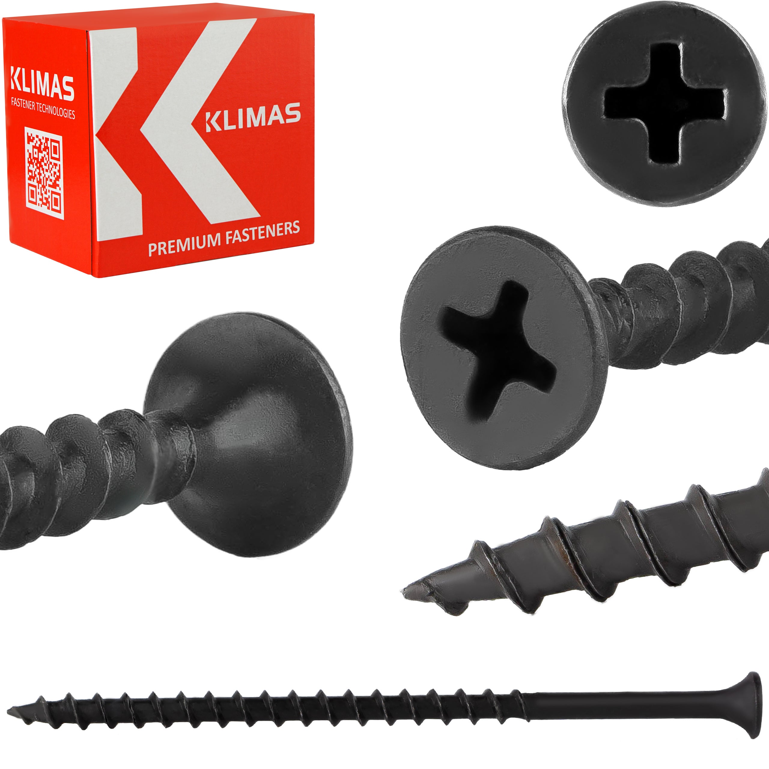 Wkręty do GK do drewna Klimas KSGD 4,2x90 mm samowiercące do GK 250szt