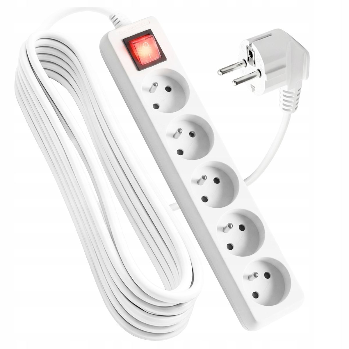 Przedłużacz 3M 5 gniazd 10A IP20 VA0309-3 Vayox