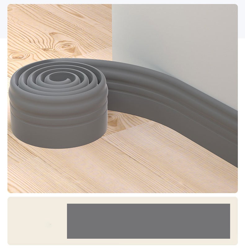 Plinthe autocollante moderne, décoration murale pour la maison, réutilisable, imperméable, adaptée au salon, à la cuisine, beige (10 cm x 2 m) - 6