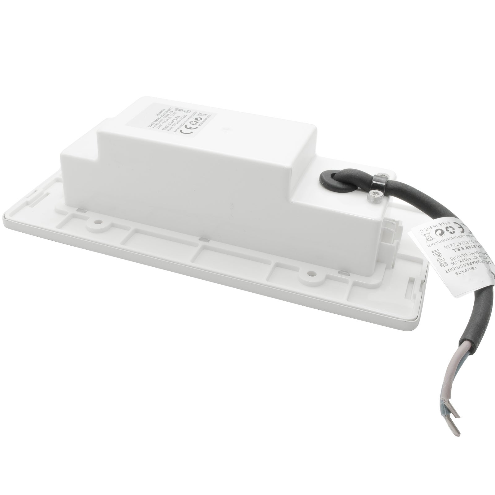 Faretto segnapassi LED 4W incasso luce muro cassetta 506 4000K bianco inox IP65 - 7