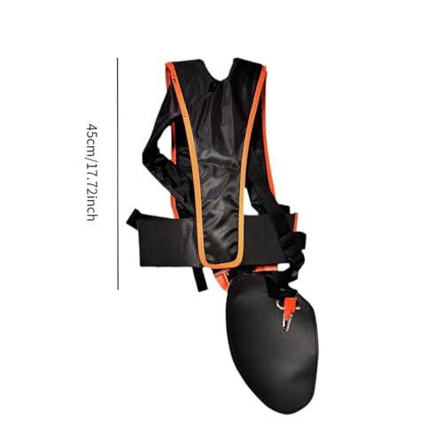 Lot de 2 bretelles rembourrées réglables pour tondeuses à gazon, taille-haies et tondeuses à gazon ; bandoulière pour tondeuse à gazon, orange-2. - 4