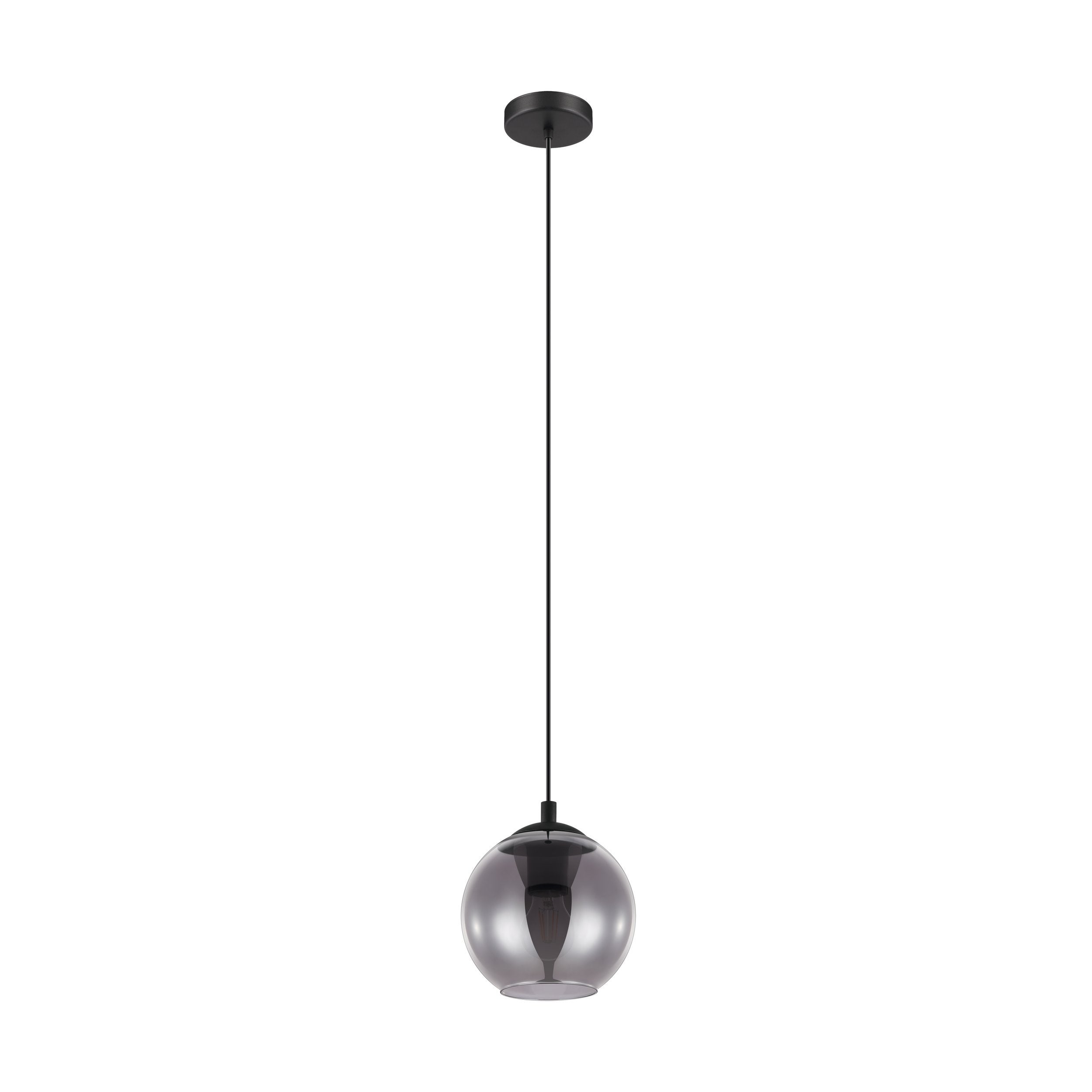 Suspension 3 lampes en métal noir vieilli - AUBRY GASPARD