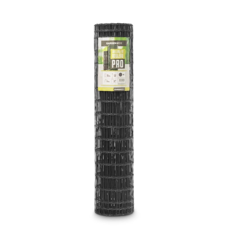 Grillage soudé en rouleau H1m20 x L25m fil 2.5mm maille 100x50 mm Gris anthracite - 3
