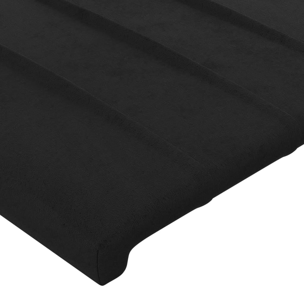 Maison Exclusive - Tête de lit Noir 144x5x118/128 cm Velours - 4
