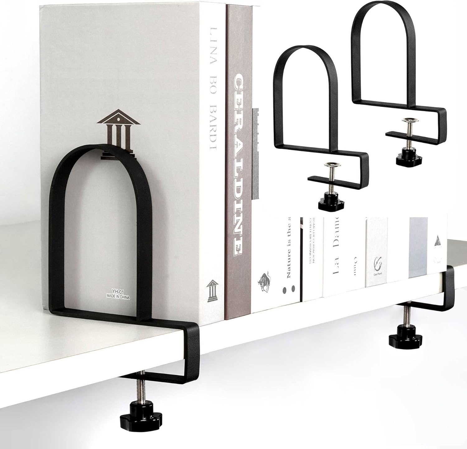 Serre-livres Réglable Extensible - Gris, Antidérapant, Pour Bureau, Bibliothèque, école, Ajustable De 21 à 35,5 Cm