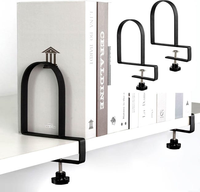 Serre-livres Réglable Extensible - Gris, Antidérapant, Pour Bureau, Bibliothèque, école, Ajustable De 21 à 35,5 Cm