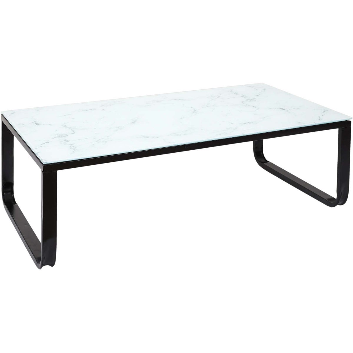 Table Basse En Verre Et M Tal Marble Marbre Blanc The Home Deco Factory Leroy Merlin