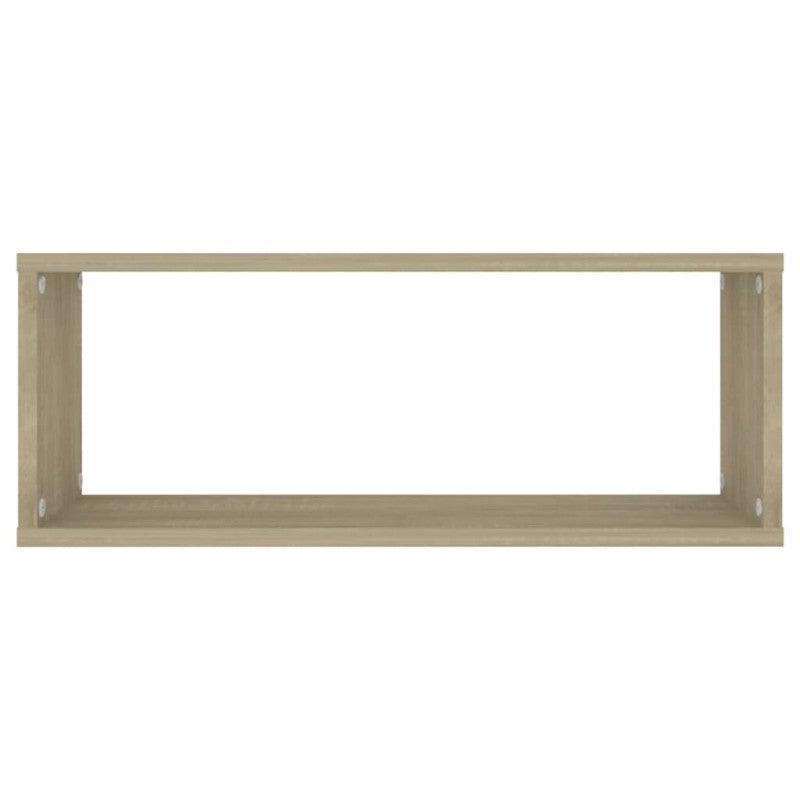 vidaXL Mensole Parete a Cubo 2pz Rovere Sonoma 60x15x23 cm Multistrato - 5