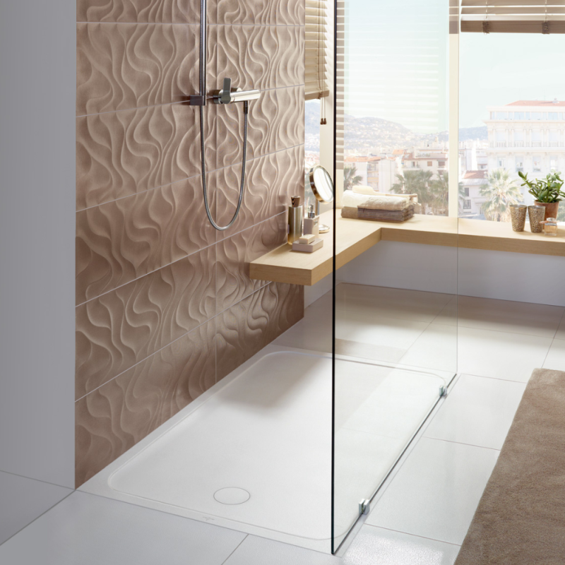 Receveur de douche antidérapant 100 x 80 VILLEROY ET BOCH Lifetime Plus céramique blanc - 5