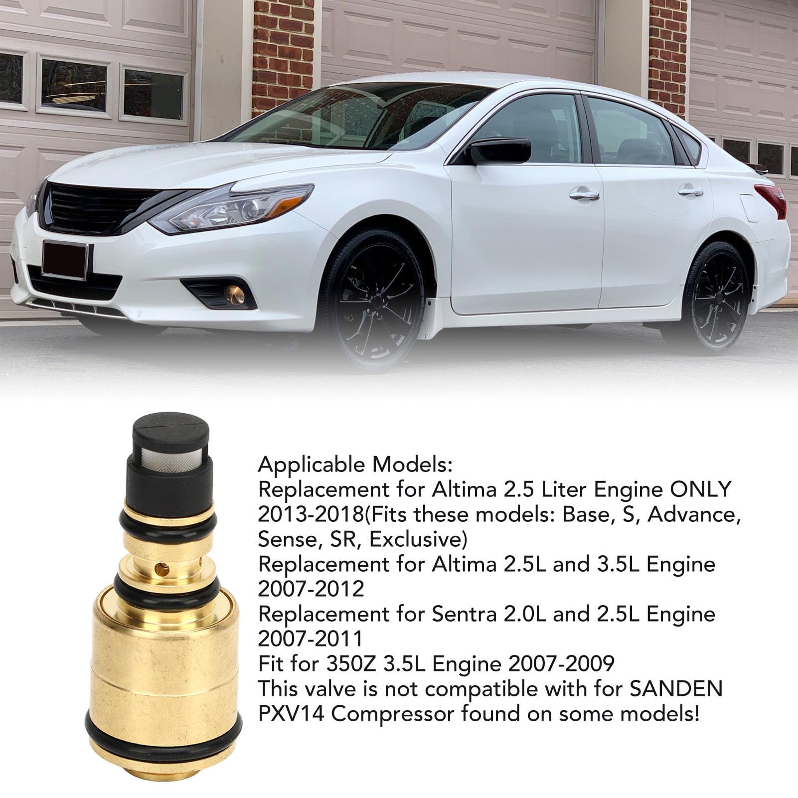 Vanne de commande de compresseur de climatisation ECV11 Remplacement de contrôle précis et sensible pour moteur Altima 2,5 litres 2013 à 2018 - 3