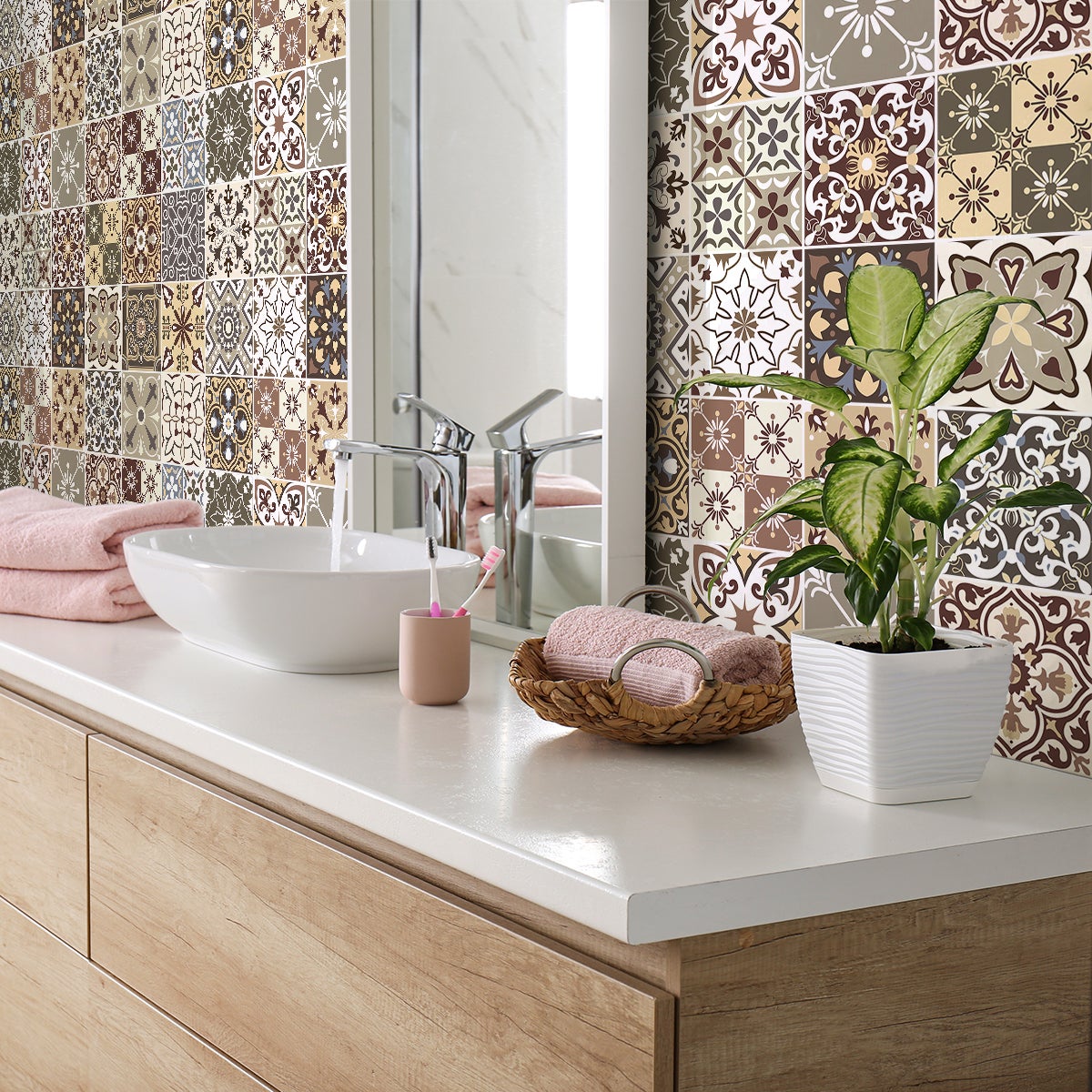 24 adesivi piastrelle azulejos javierna - Sticker adesivo - adesivi murali - 24stickers15x15cm - 5