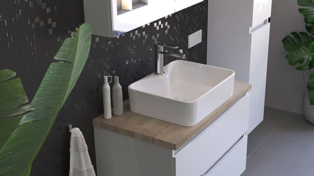 Blat łazienkowy dębowy 70 cm dąb klejonka