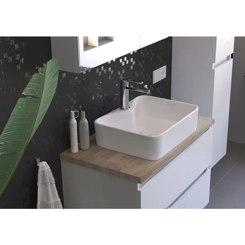 Blat łazienkowy dębowy 70 cm dąb klejonka