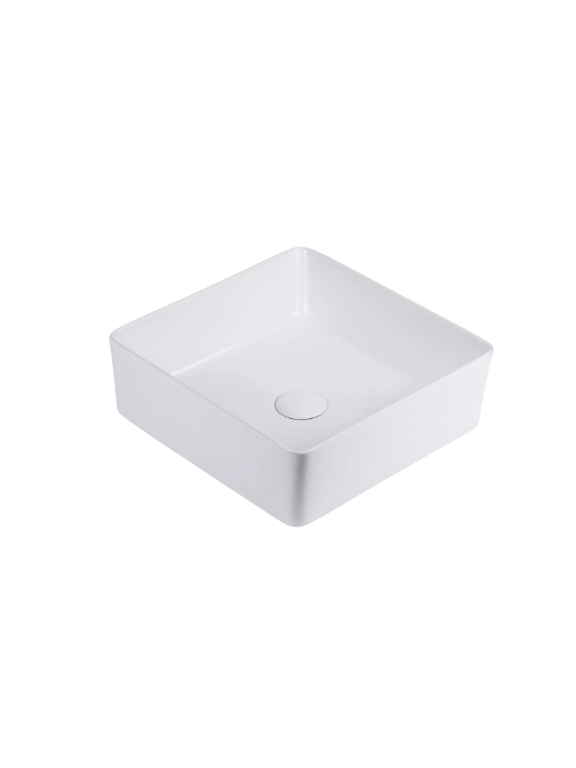 Umywalka nablatowa Uptrend ROMA SQUARE biały połysk 1 szt.
