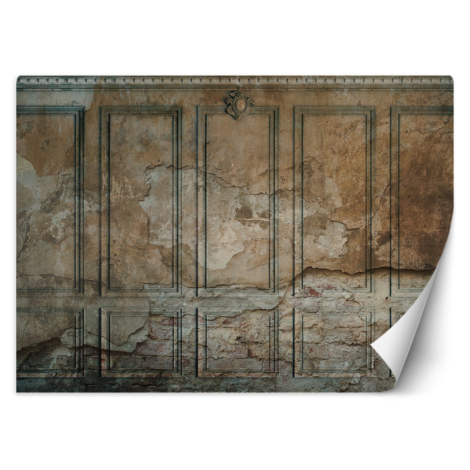 Fototapeta, Ciemna Stara Ściana 400x280