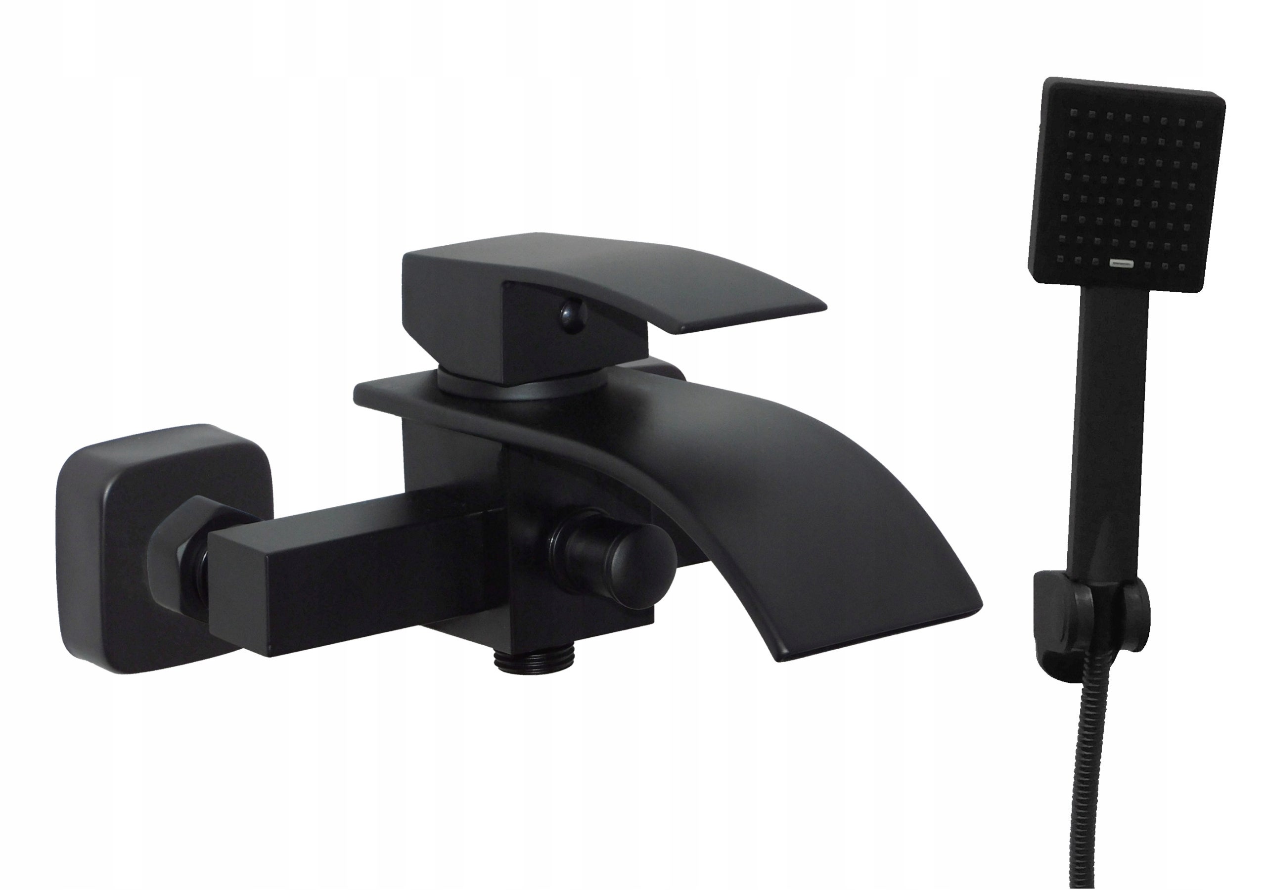 Bateria wannowa ścienna Estiva KASKADA Black czarna