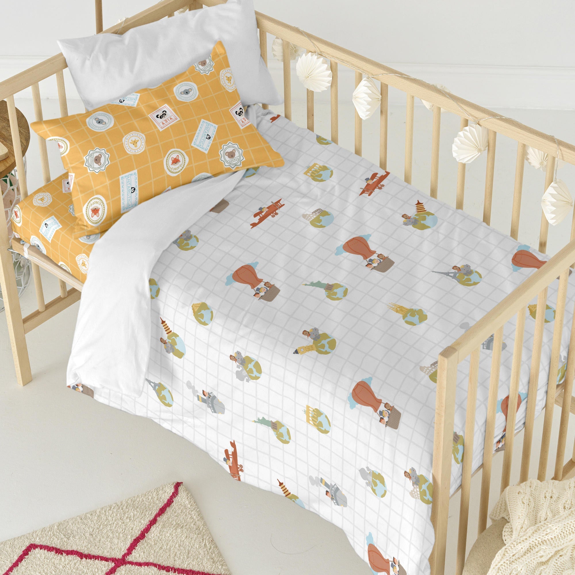 Couette Patchwork Pottery Barn Kids - Chiot Chien, Taille Twin, 100% Coton, Multicolore
