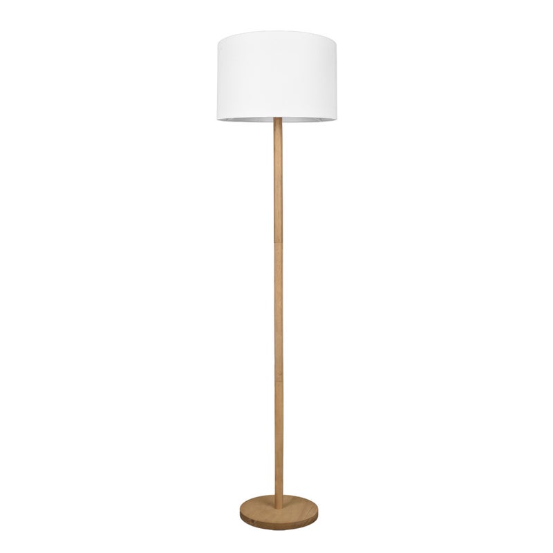 Lampa podłogowa stojąca Korba brązowo-kremowa 1xE27x60W wym: 162 x 40 x 40 cm metal Trio