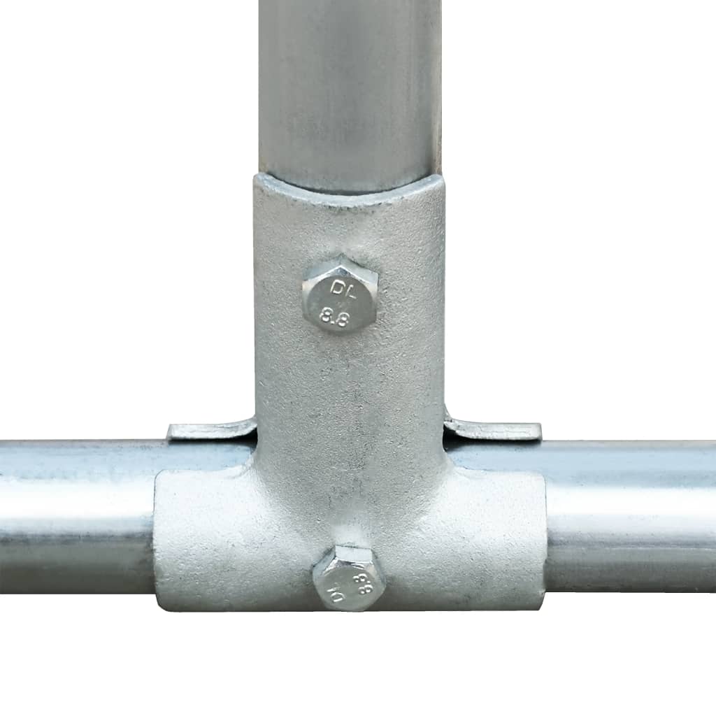 Pollaio 6 x 2 x 2 m con tetto in acciaio zincato resistente all'acqua 02_0001718 - 5