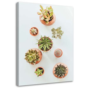 Tableau Déco Murale Fleurs - Impression Sur Toile 90x60 Cm, Rouge, Parfait Pour Salon Ou Bureau !