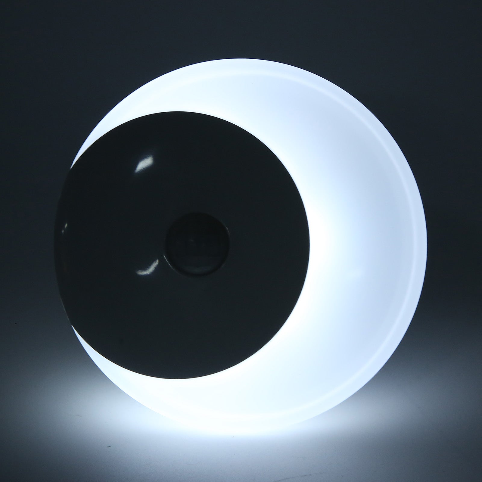 Okrągła, biała lampka nocna z czujnikiem ruchu, mini lampa LED wisząca z indukcją, idealna do pokoju, korytarza, łazienki