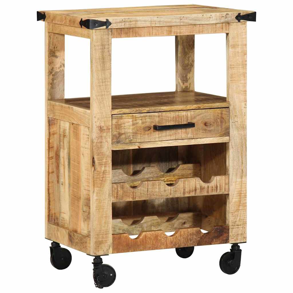 Chariot de cuisine Marron 55 x 40 x 80 cm Bois de mangue massif vidaXL - 2