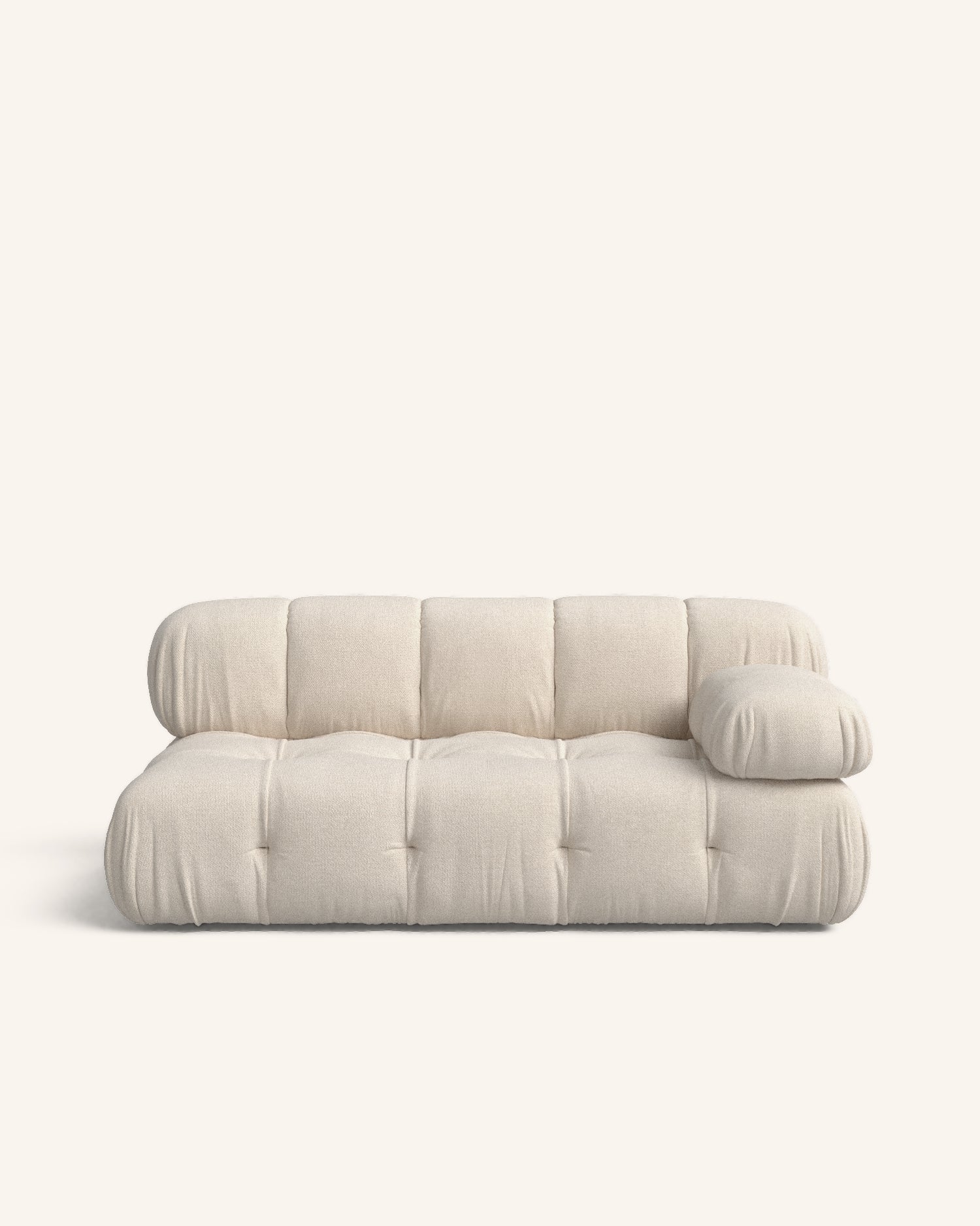 Bozco sofá beige con chaise longue derecho 165 x 99 cm hannun